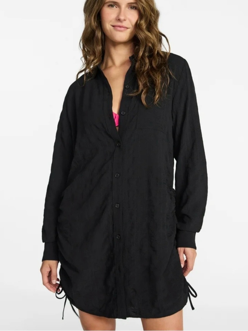 Time and Tru Black Women's Swim Coverup NWT